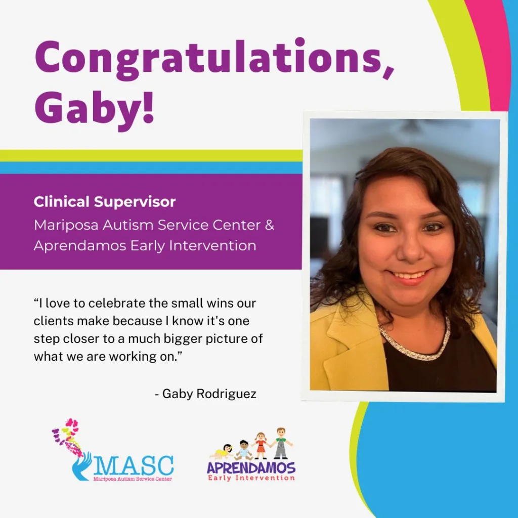 Congratulations to Gaby, Clinical Supervisor.