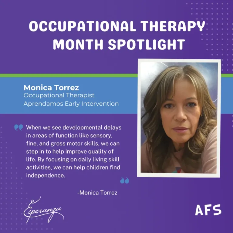 Mes de la Terapia Ocupacional: destacada la Terapeuta Ocupacional Monica Torrez, con una cita profesional.