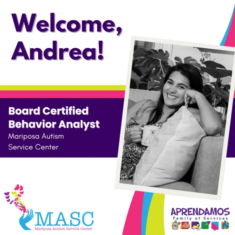 Andrea es una Analista de Conducta Certificada por la Junta en el Centro de Servicios de Autismo Mariposa.